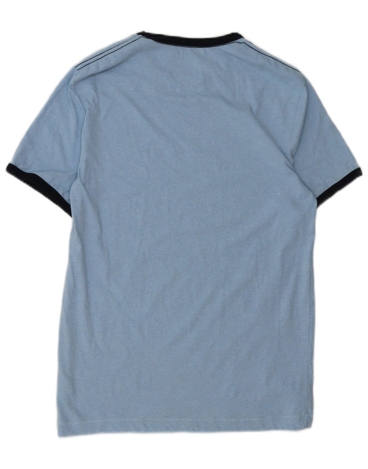 FRENCH CONNECTION Mens T-Shirt Top Small Blue Cotton