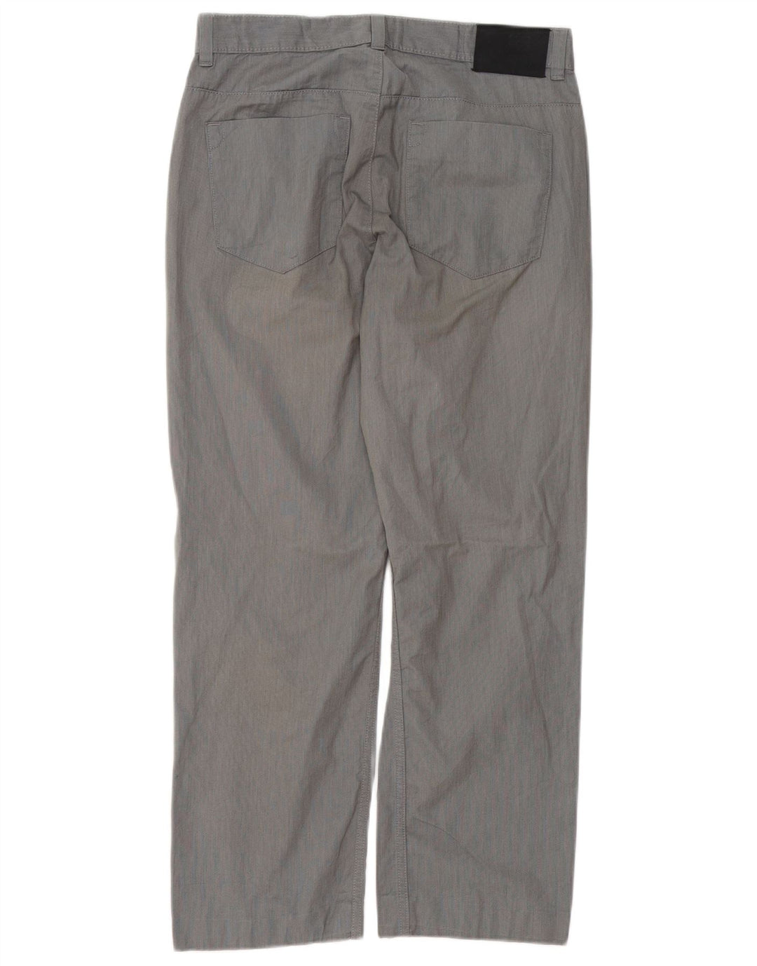 CALVIN KLEIN Mens Straight Casual Trousers W30 L27 Grey Cotton