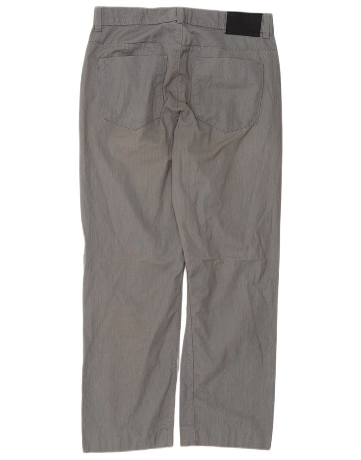CALVIN KLEIN Mens Straight Casual Trousers W30 L27 Grey Cotton