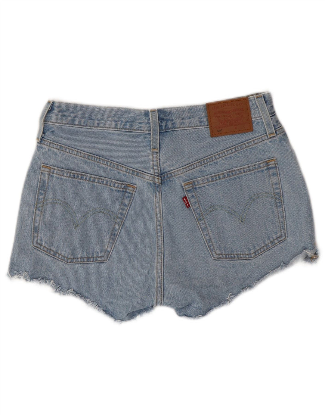 LEVI'S Womens 501 High Rise Denim Shorts W27 Small  Blue Cotton