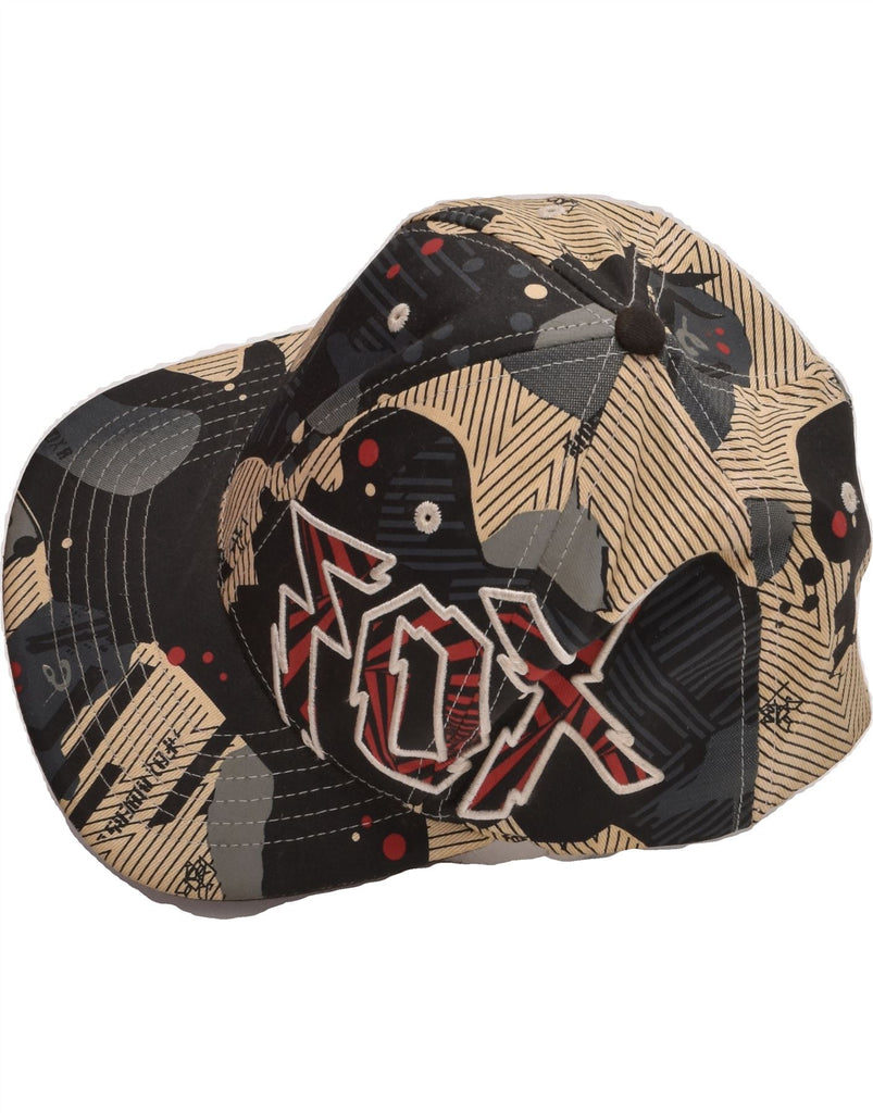 FOX Mens Abstract Pattern Graphic Snapback Cap Small/Medium Multicoloured | Vintage Fox | Thrift | Second-Hand Fox | Used Clothing | Messina Hembry 