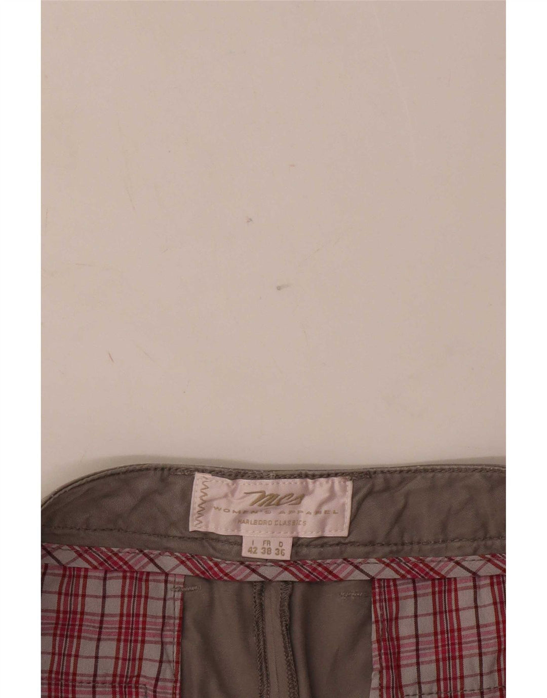 Marlboro Classics Womens Pegged Chino Shorts IT 42 Medium W34 Grey