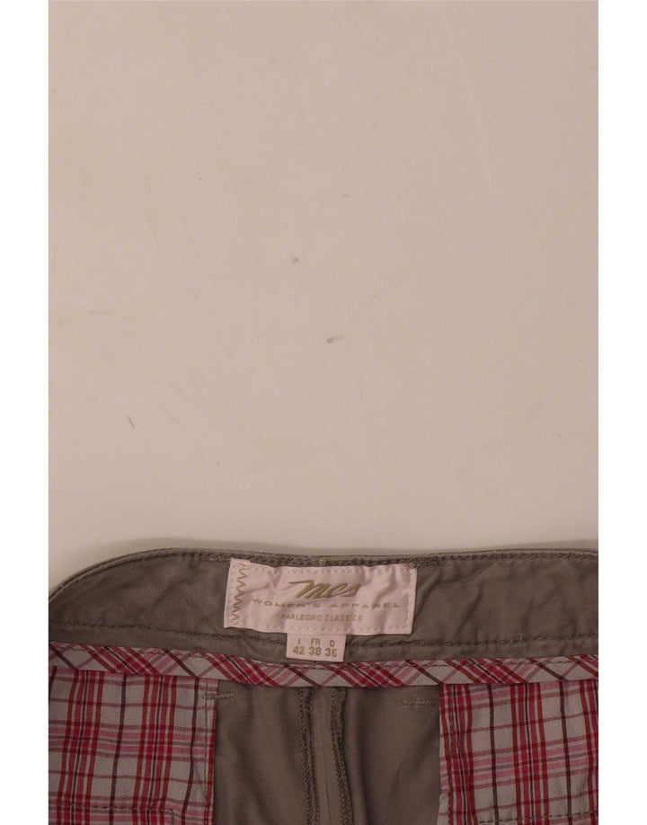 Marlboro Classics Womens Pegged Chino Shorts IT 42 Medium W34 Grey