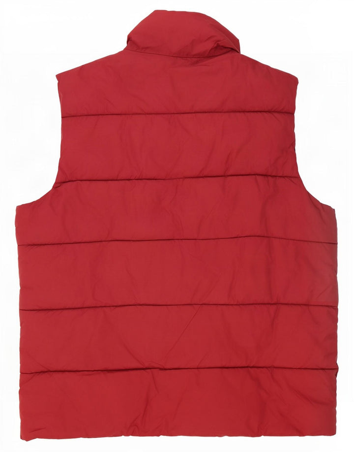 Kappa Mens Padded Gilet UK 40 Large Red Polyamide
