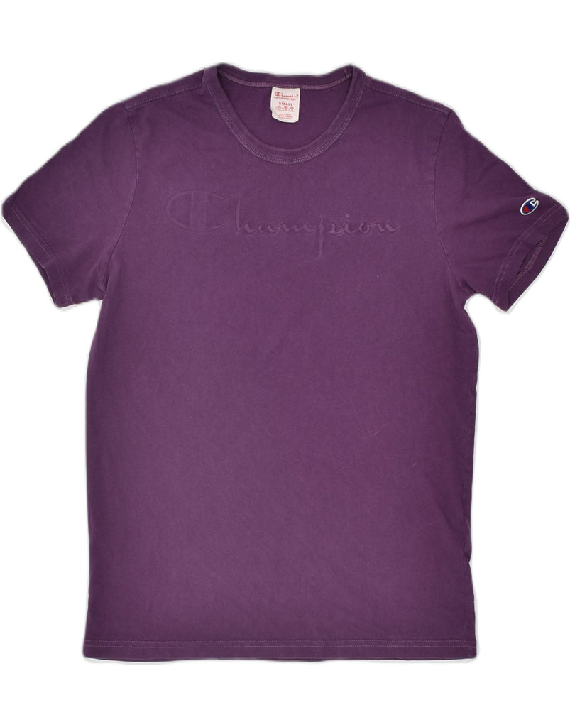 CHAMPION Mens Graphic T-Shirt Top Small Purple Cotton | Vintage | Thrift | Second-Hand | Used Clothing | Messina Hembry 