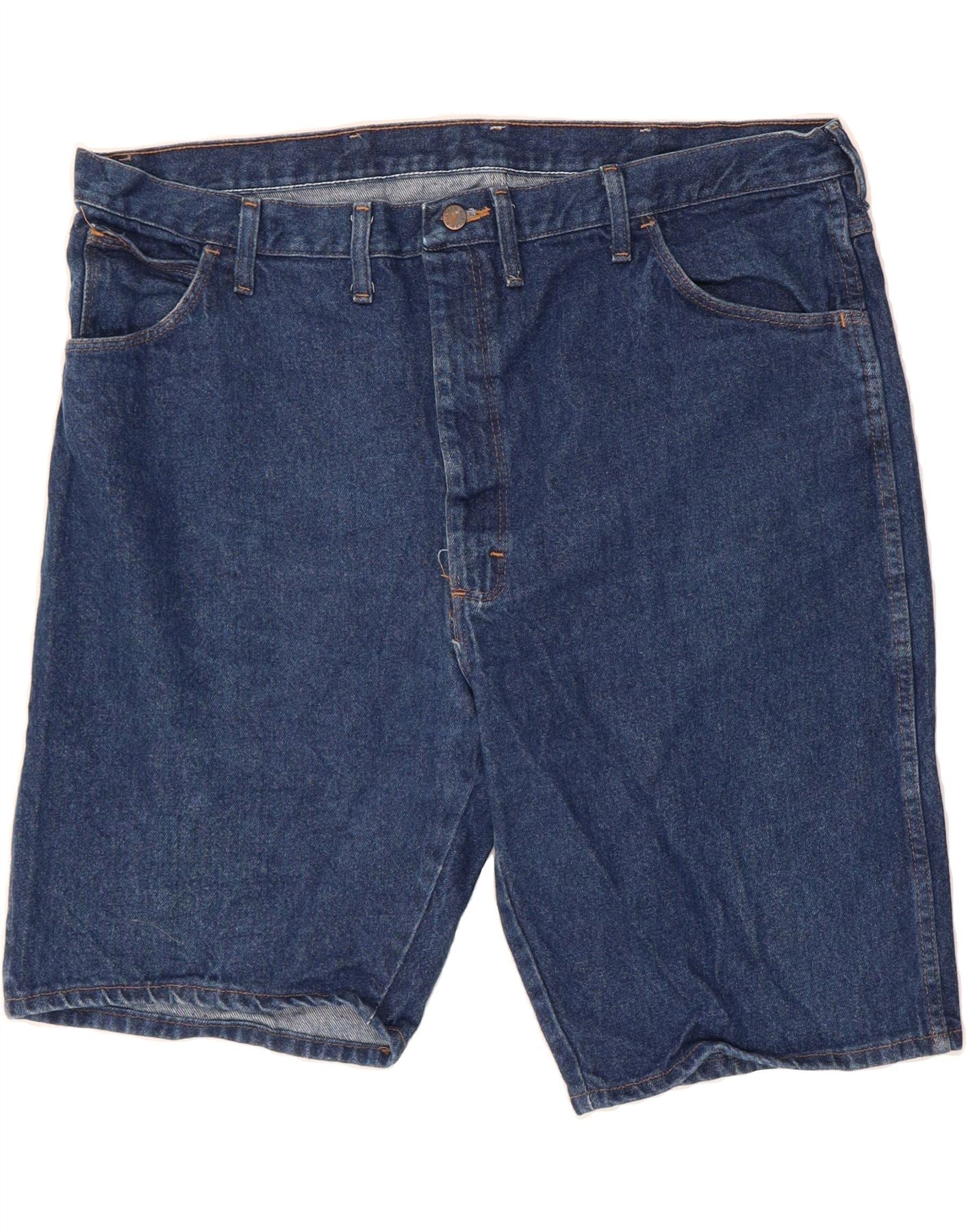 RUSTLER Mens Denim Shorts W44 2XL Blue Cotton Vintage Second