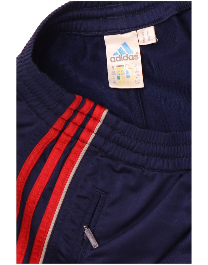 ADIDAS Mens Tracksuit Trousers Joggers XL  Navy Blue Colourblock Polyester