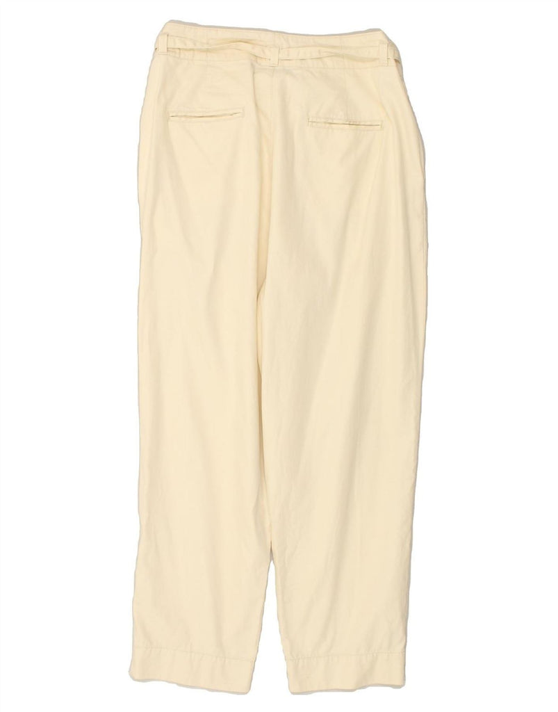 GAP Womens Paperbag Tapered Cropped Trousers US 14 XL W32 L25  Beige | Vintage Gap | Thrift | Second-Hand Gap | Used Clothing | Messina Hembry 