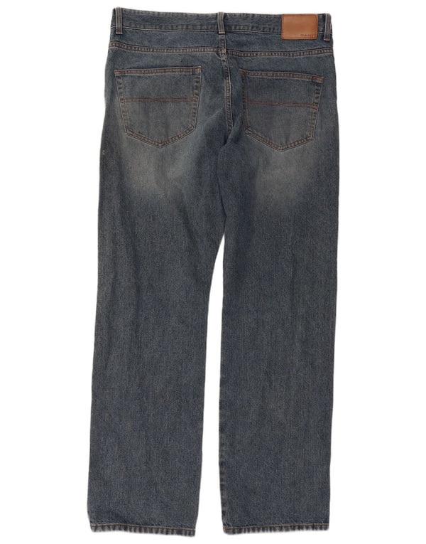 Gant Mens Jason Regular Fit Straight Jeans W36 L32 Blue Cotton