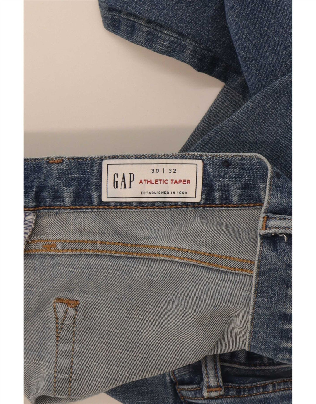 Gap Mens Tapered Jeans W30 L32 Blue Cotton
