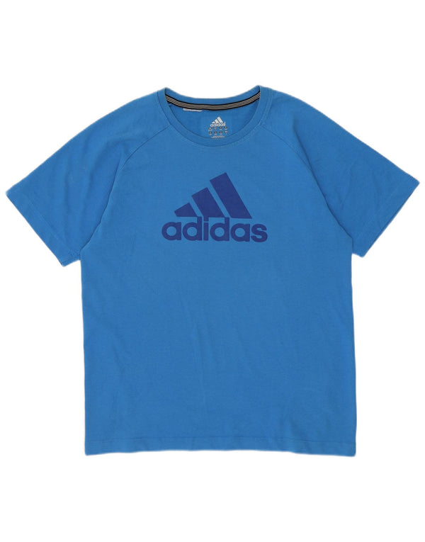 Adidas Boys Clima 365 Graphic T-Shirt Top 13-14 Years Blue