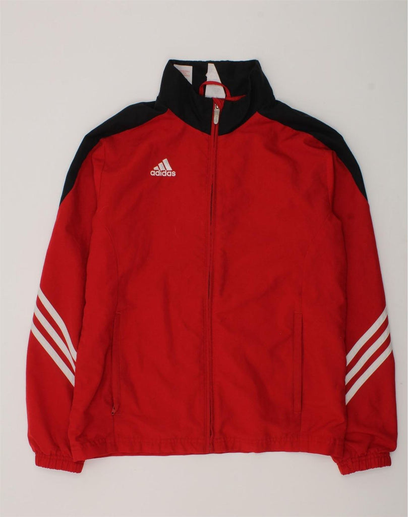 ADIDAS Boys Graphic Tracksuit Top Jacket 11-12 Years Large  Red Polyester | Vintage Adidas | Thrift | Second-Hand Adidas | Used Clothing | Messina Hembry 