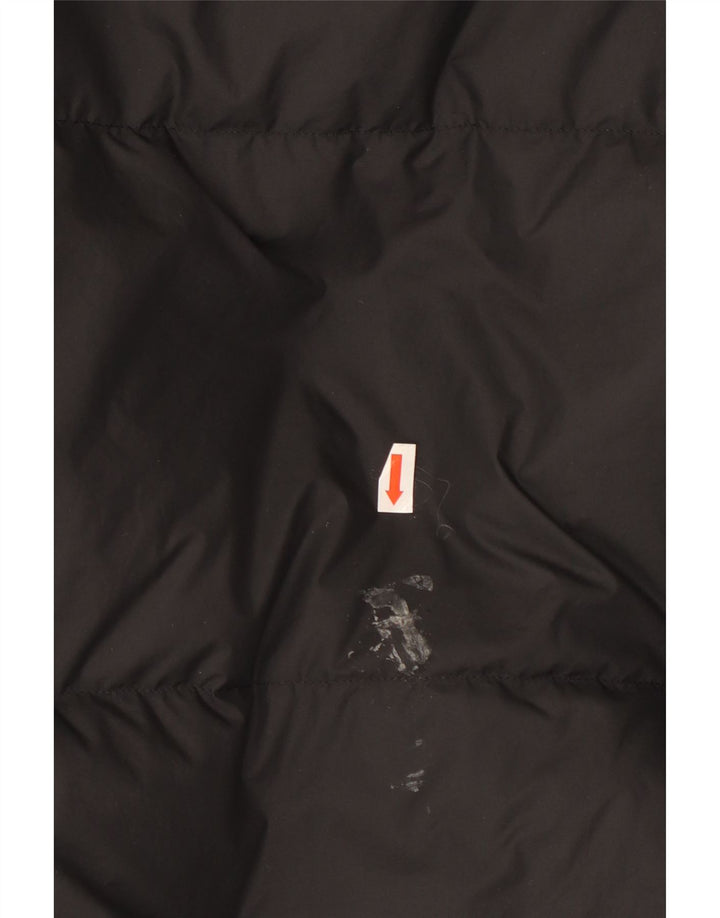 Nike Mens Hooded Padded Jacket UK 40 Large Black Polyester