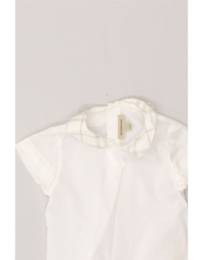 BURBERRY Girls Blouse Top 2-3 Years White Cotton | Vintage Burberry | Thrift | Second-Hand Burberry | Used Clothing | Messina Hembry 