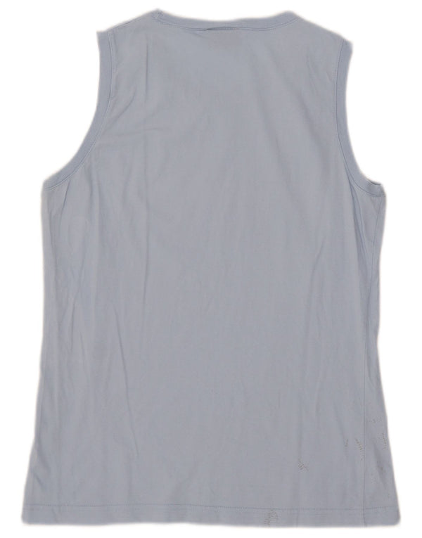 Champion Womens Graphic Vest Top UK 18 XL Blue Cotton