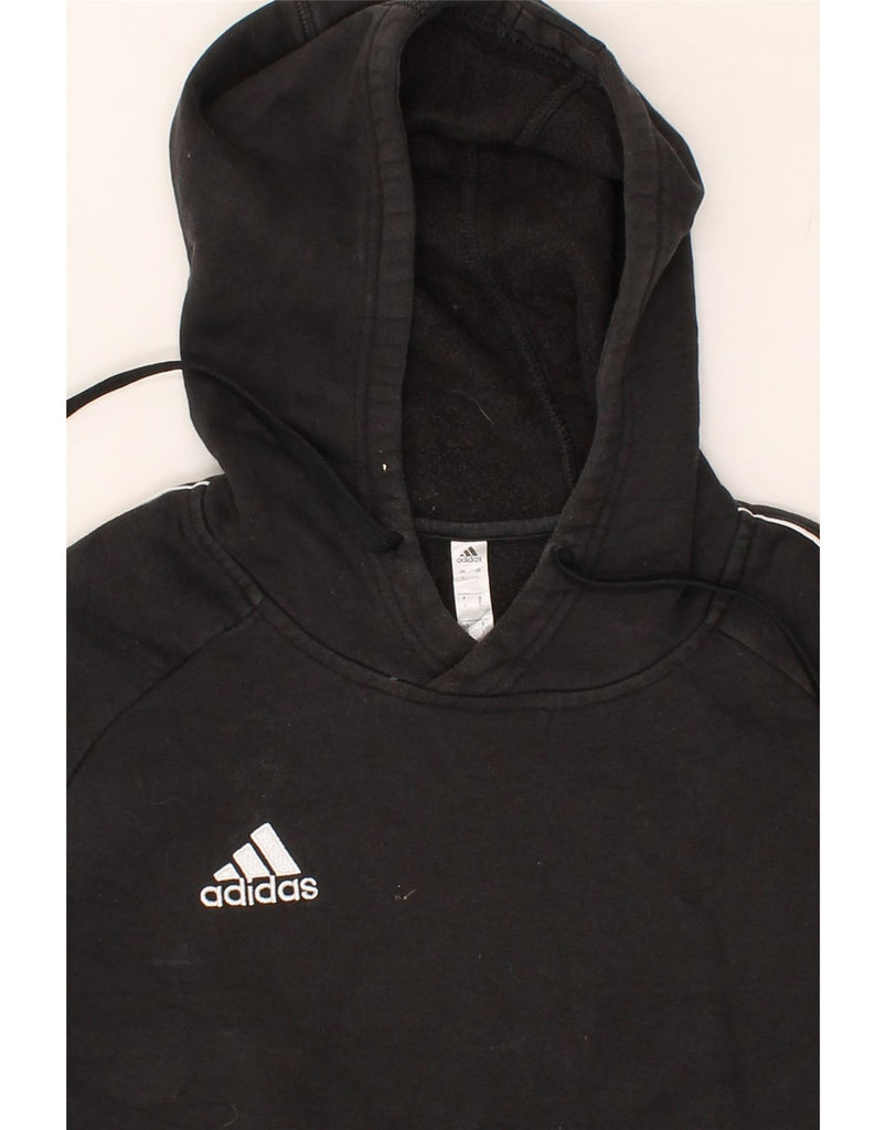 ADIDAS Mens Hoodie Jumper Large Black Cotton | Vintage Adidas | Thrift | Second-Hand Adidas | Used Clothing | Messina Hembry 