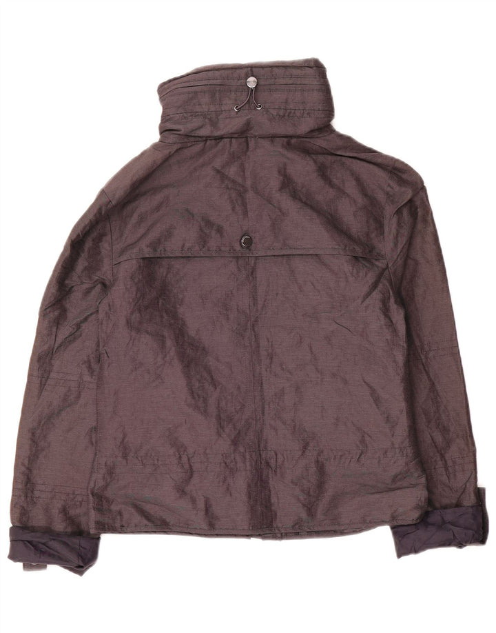 Marks & Spencer Womens Loose Fit Rain Jacket UK 6 XS  Navy Blue Polyamide