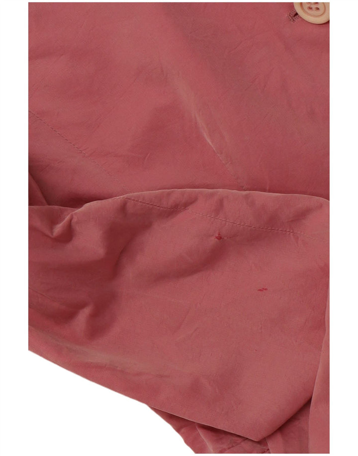 HUGO BOSS Womens 3 Button Blazer Jacket UK 14 Large Pink Cotton