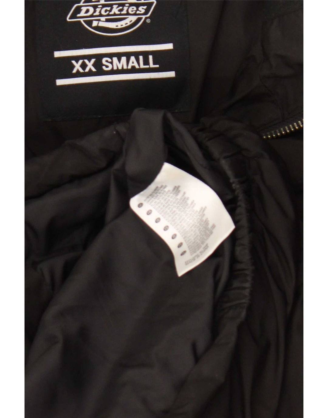 Dickies Mens Loose Fit Padded Jacket UK 34 XS Black Polyester
