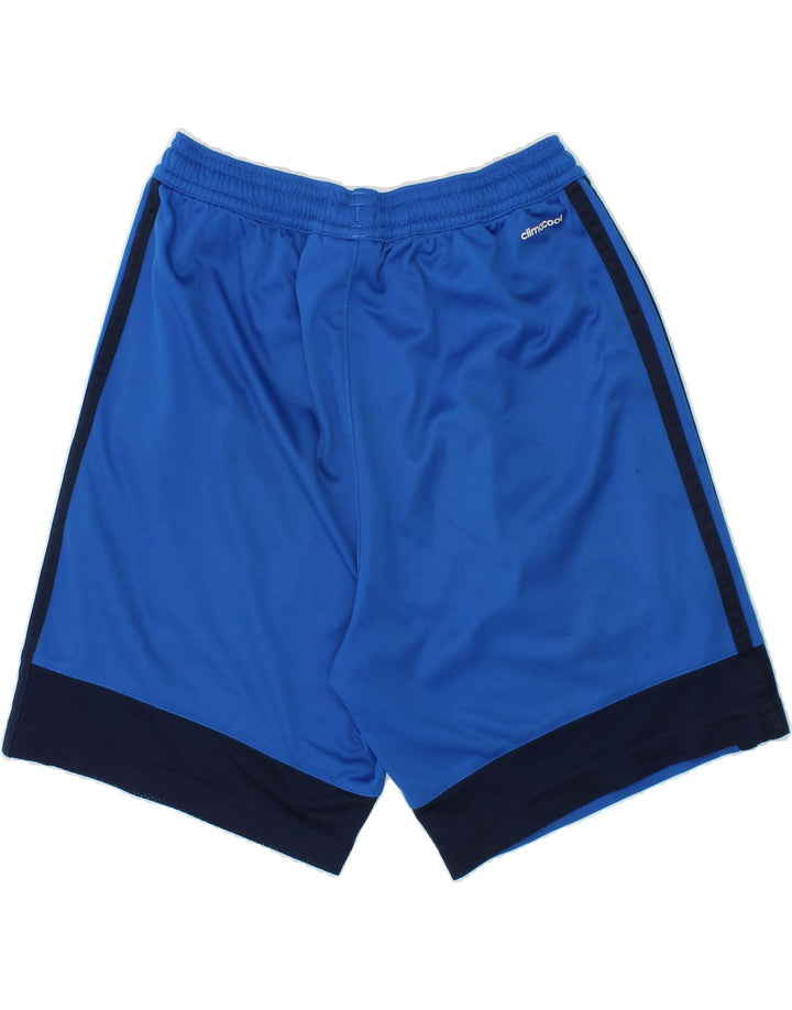 ADIDAS Boys Climacool Sport Shorts 9-10 Years Blue Colourblock Vintage Adidas and Second-Hand Adidas from Messina Hembry 