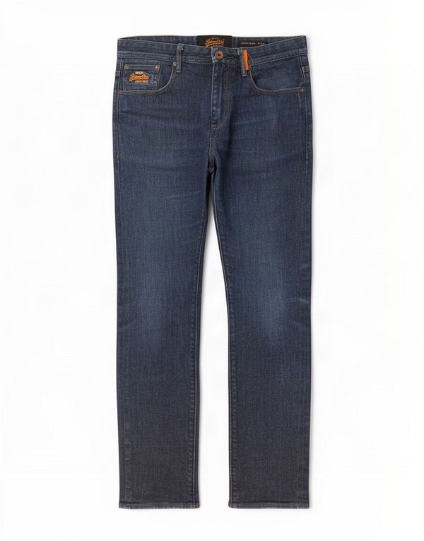 Superdry Mens Slim Jeans W32 L30 Blue Cotton