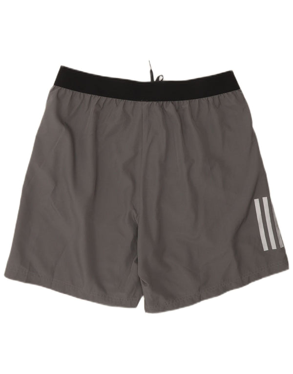 Adidas Mens Aeroready Sport Shorts Large Grey Colourblock Polyester