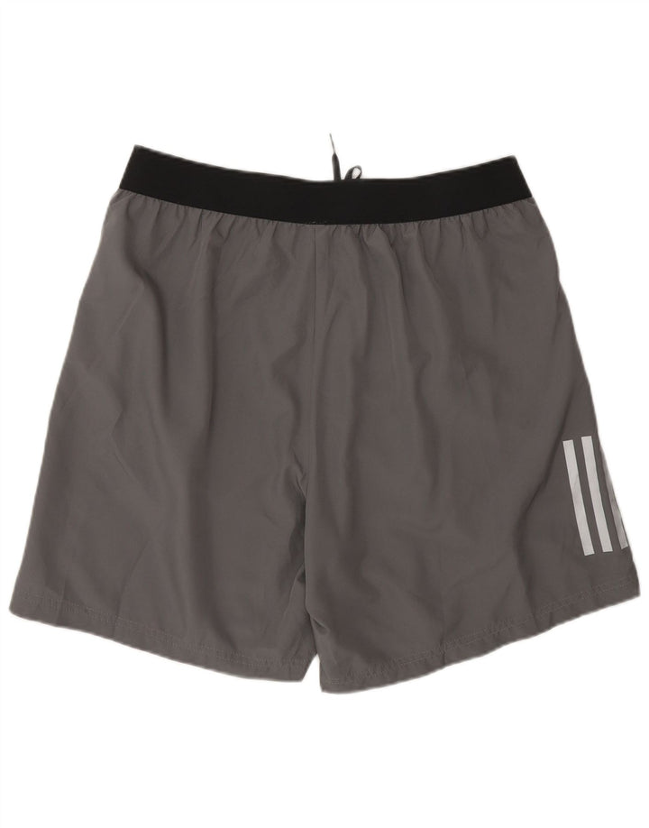 Adidas Mens Aeroready Sport Shorts Large Grey Colourblock Polyester