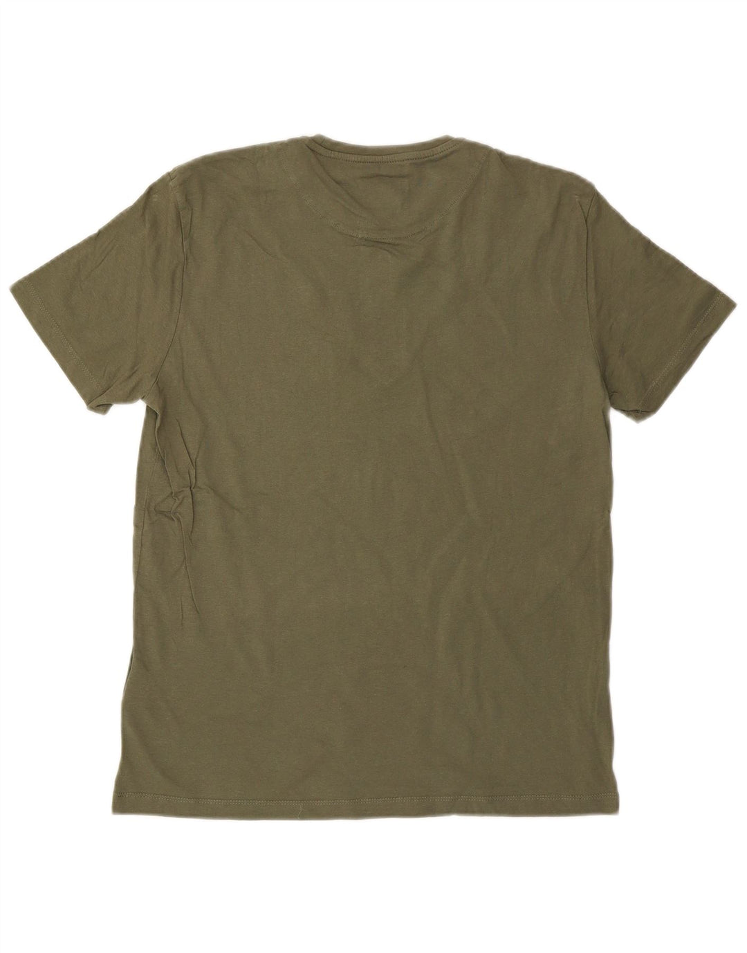 GAS Mens Graphic T-Shirt Top Large Khaki Cotton