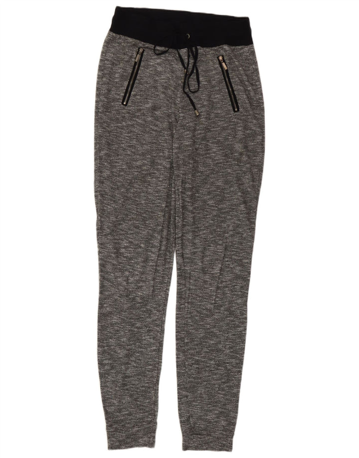 Marks & Spencer Womens Tracksuit Trousers Joggers UK 8 Small Grey Flecked