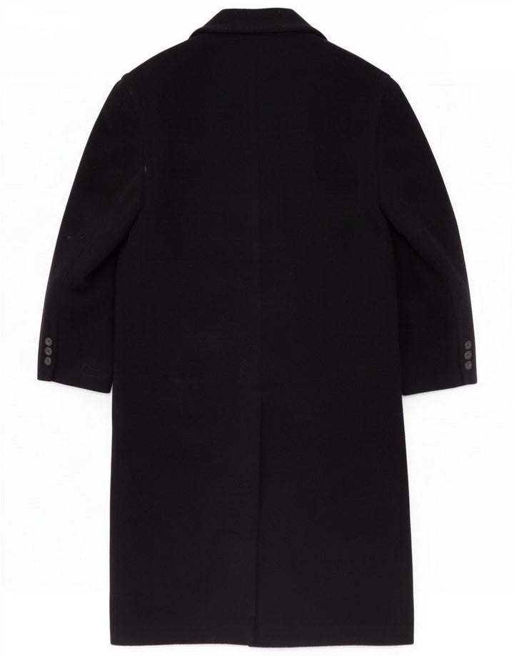 Vintage Mens Overcoat UK 40 Large Black Wool