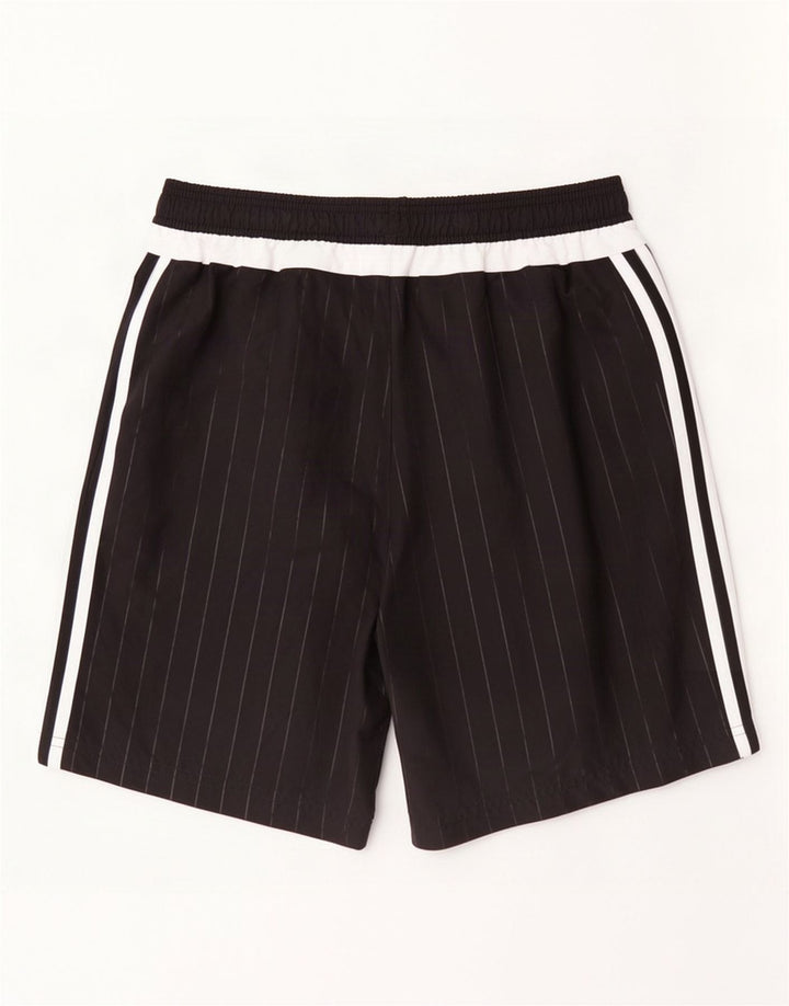 Adidas Mens Sport Shorts Medium Black Striped Polyester