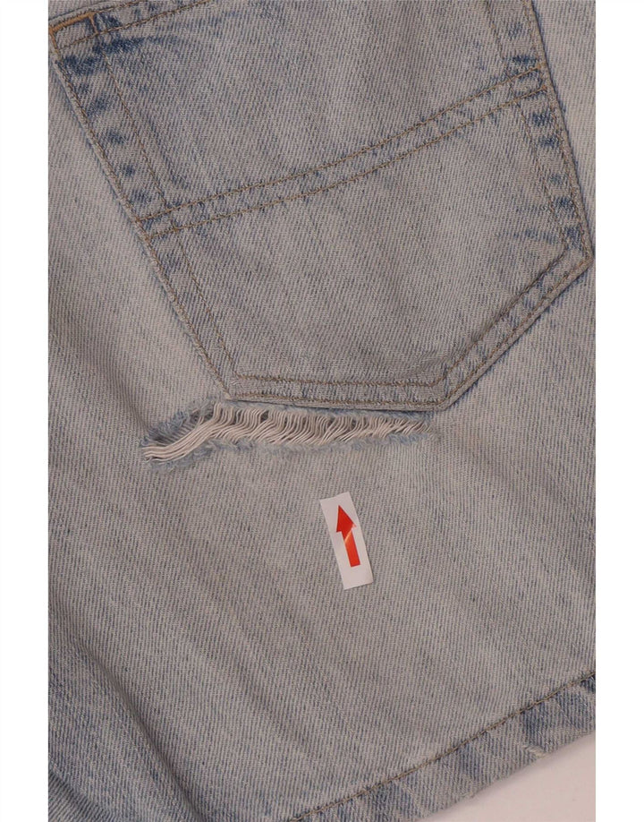 Tommy Hilfiger Womens Distressed Denim Shorts W28 Medium Blue