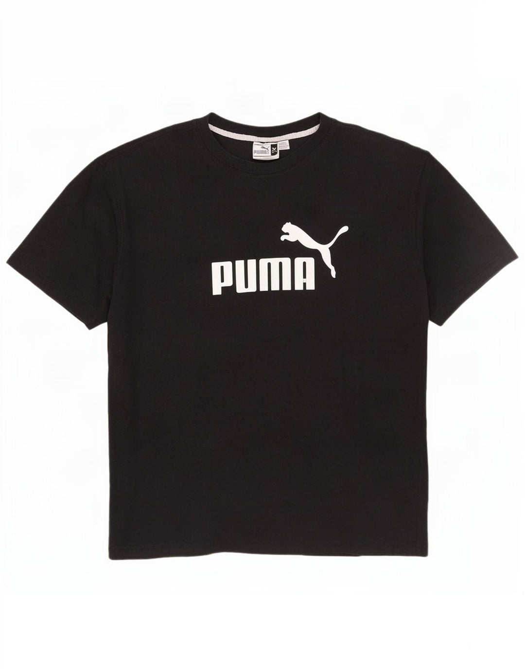Puma Mens Graphic T-Shirt Top XL Black Cotton