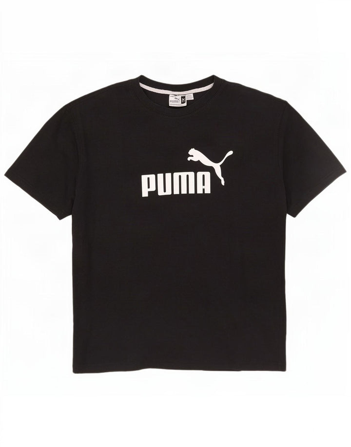 Puma Mens Graphic T-Shirt Top XL Black Cotton