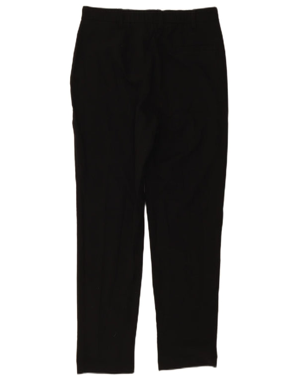 Marks & Spencer Womens Straight Suit Trousers UK 10 Small W27 L26 Black