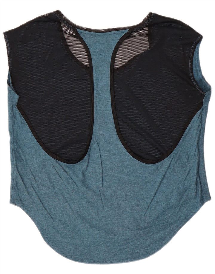 Nike Womens Oversized Vest Top UK 14 Medium Blue Colourblock Modal