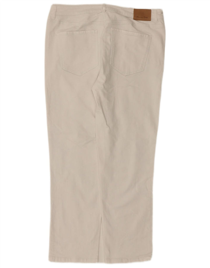 Massimo Dutti Womens Straight Jeans EU 42 Large W32 L26 White