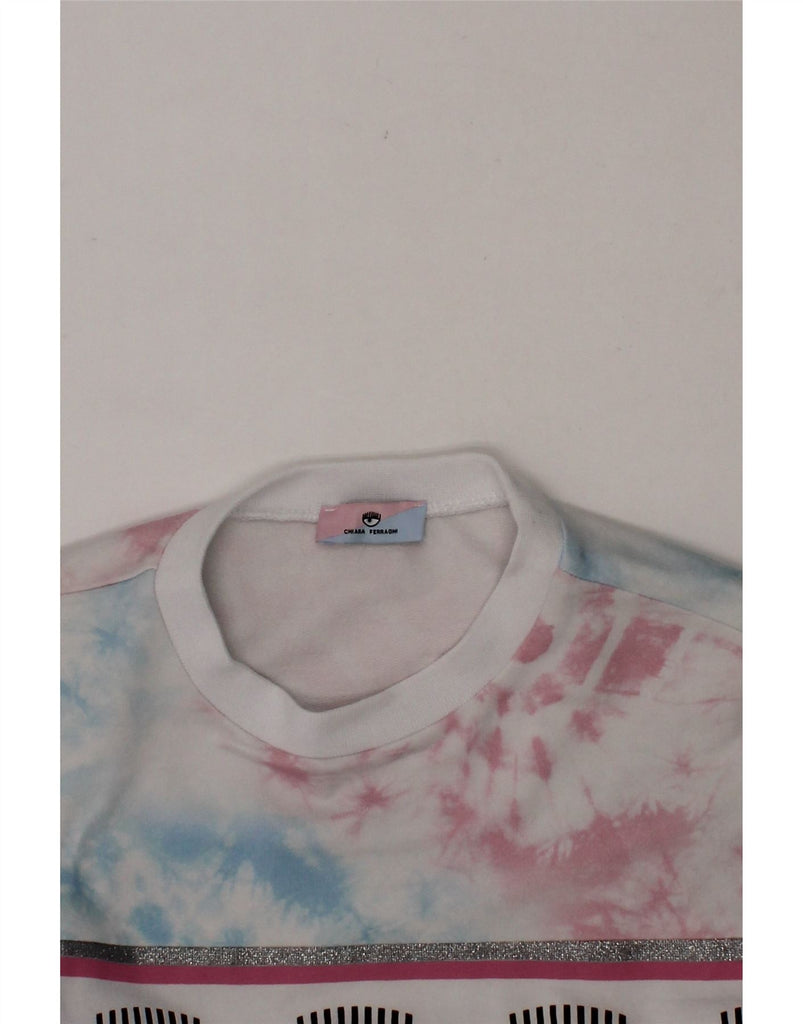 CHIARA FERRAGNI Girls Sweatshirt Jumper 5-6 Years Multicoloured Tie Dye Vintage Chiara Ferragni and Second-Hand Chiara Ferragni from Messina Hembry 
