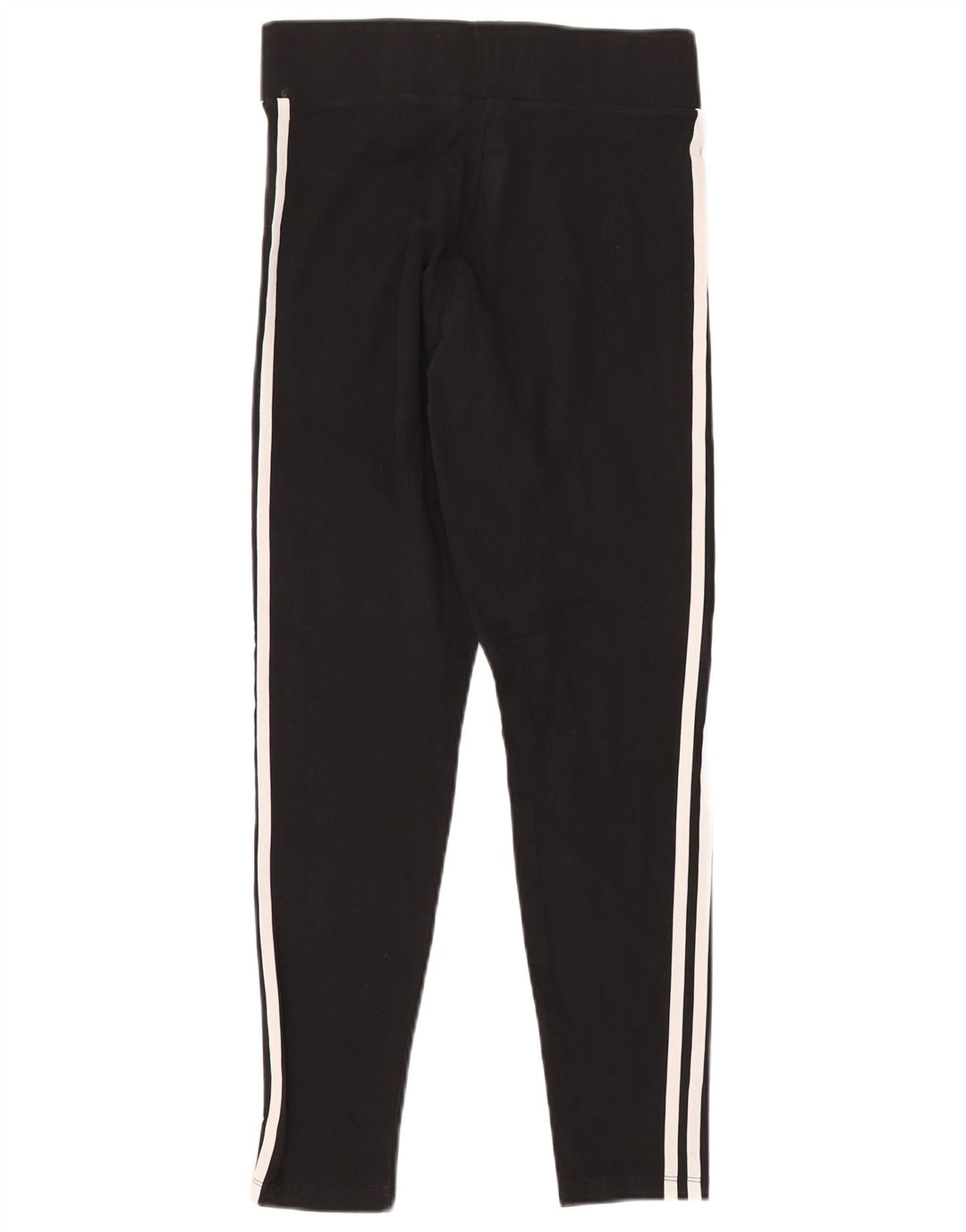 ADIDAS Womens Leggings UK 14 Medium Black Cotton