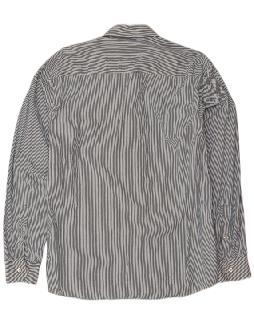 Calvin Klein Mens Shirt Medium Blue Pinstripe Cotton