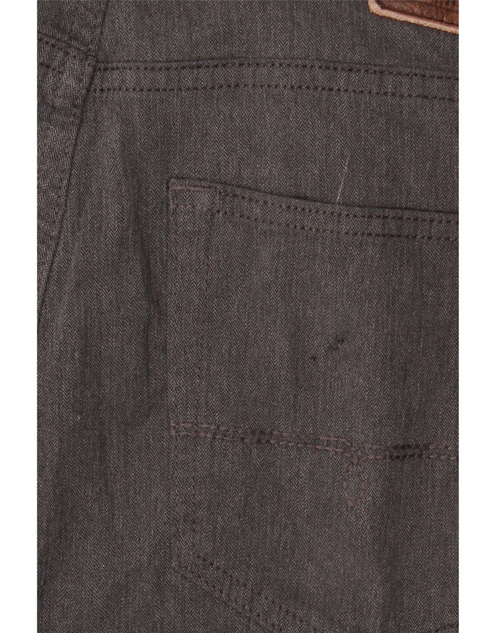 Marks & Spencer Mens Blue Harbour Straight Casual Trousers W36 L33 Grey