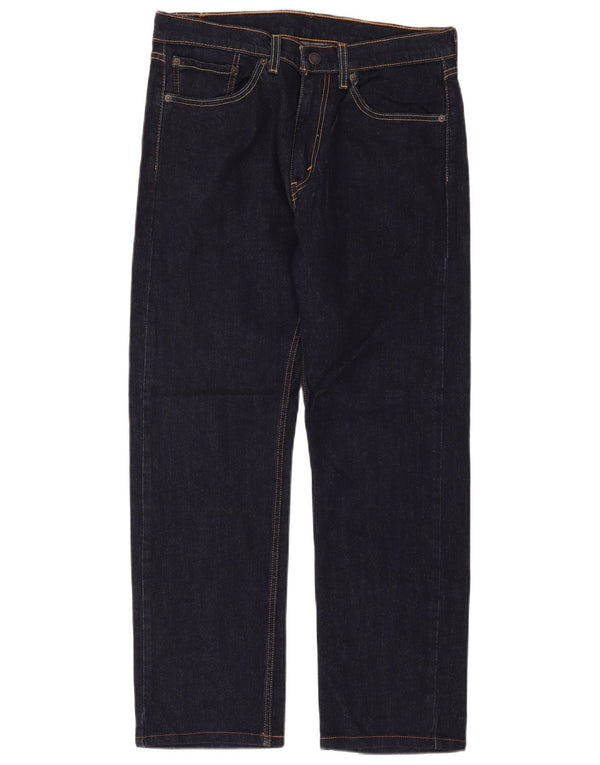 Levi's Mens Straight Jeans W32 L32 Navy Blue Cotton