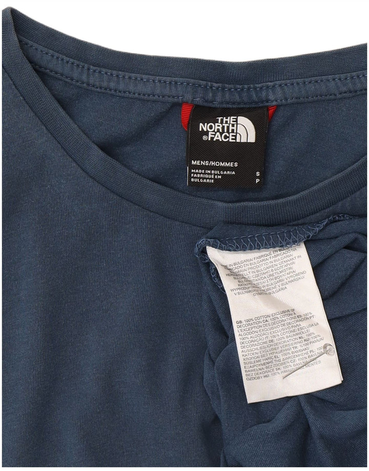 The North Face Mens T-Shirt Top Small Blue Cotton