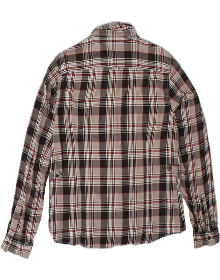 GUESS Mens Slim Fit Shirt Size 40 Medium Grey Check Cotton Vintage Guess and Second-Hand Guess from Messina Hembry 