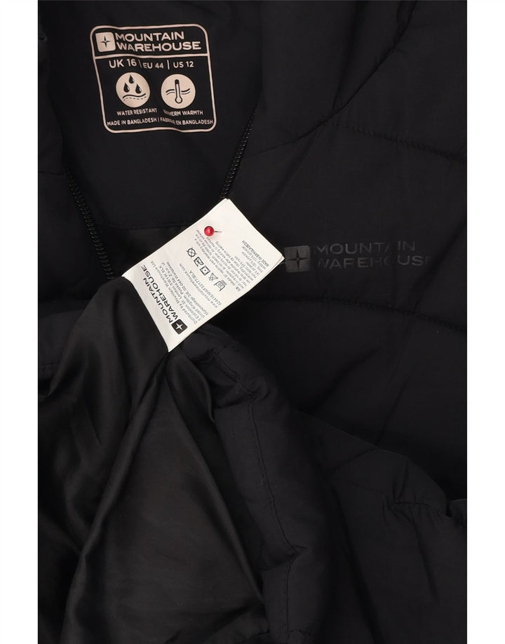 Mountain Warehouse Womens Padded Gilet UK 16 Large Black Polyester