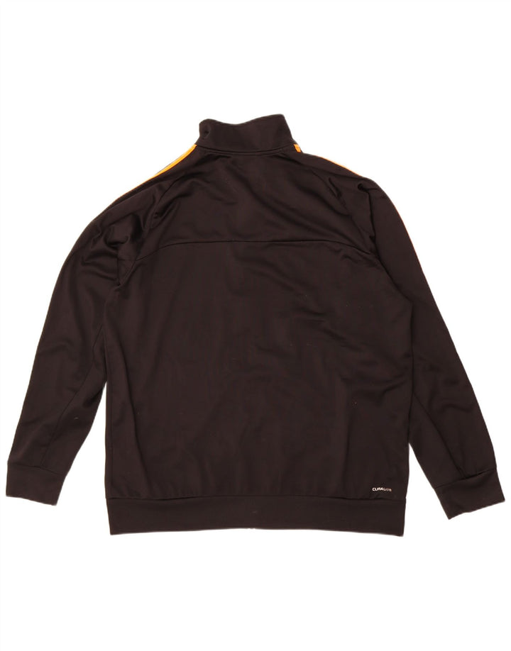 Adidas Mens Climalite Tracksuit Top Jacket UK 46/48 XL Black Polyester