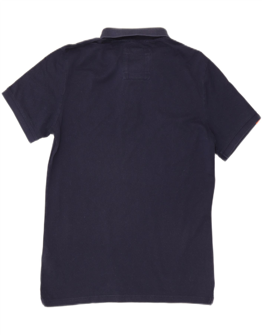 SUPERDRY Mens Polo Shirt Large Navy Blue Cotton