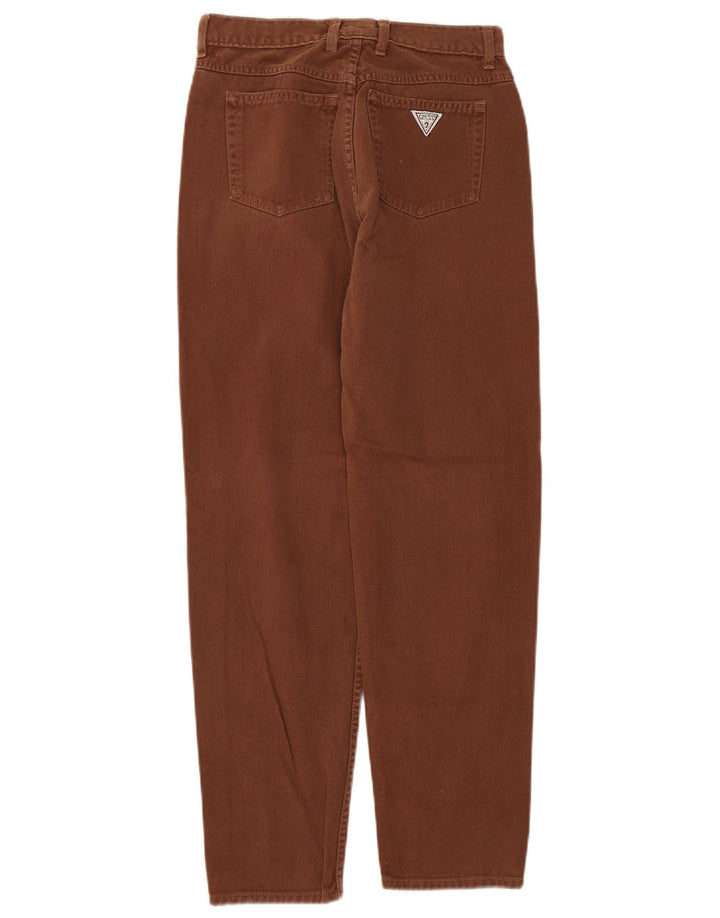 Guess Mens Tapered Jeans W31 L28 Brown Cotton