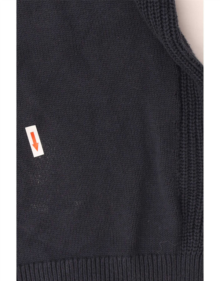 Hackett Mens Crew Neck Jumper Sweater Small Navy Blue Cotton