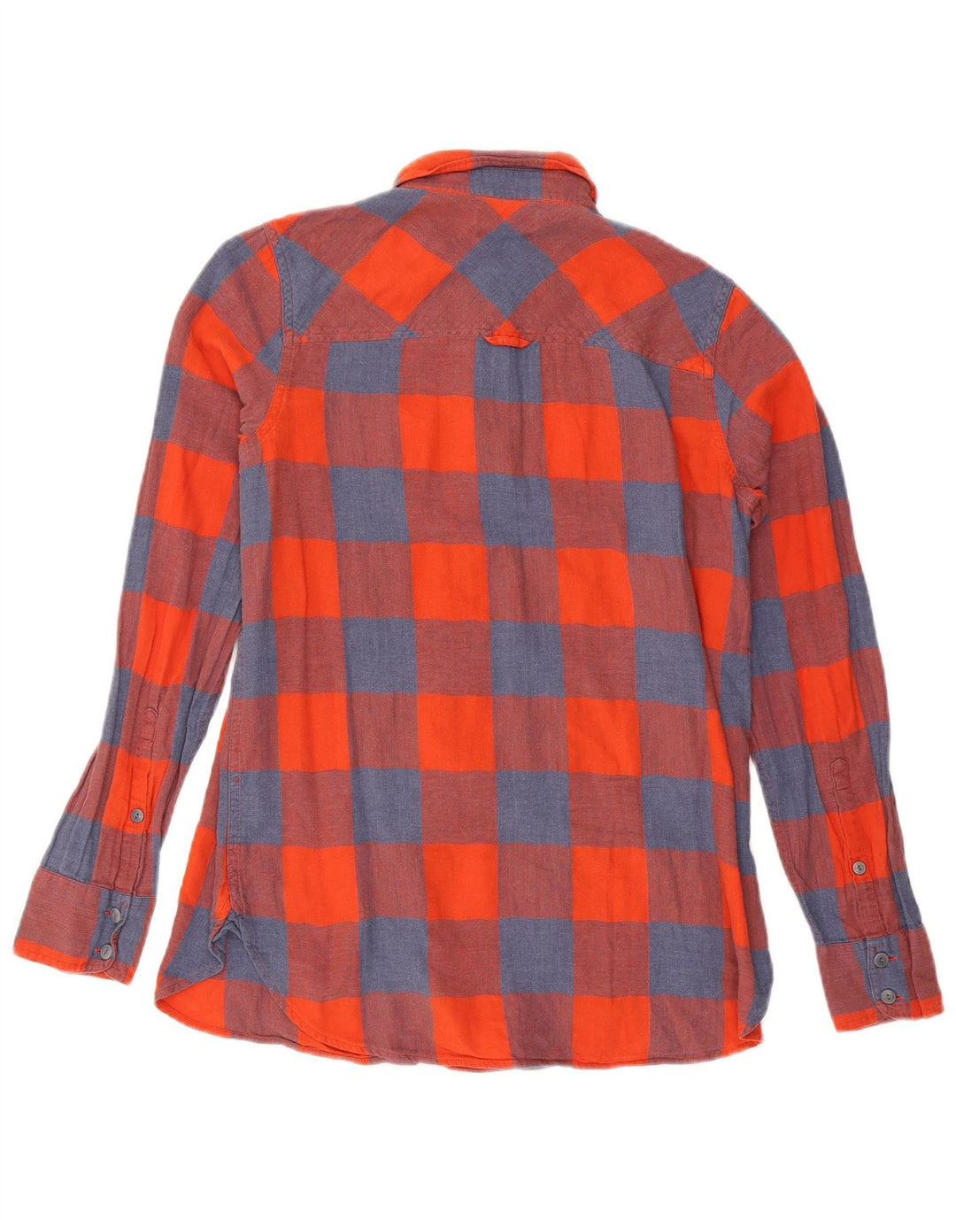 J. Crew Womens Flannel Shirt US 4 Small Red Check Cotton